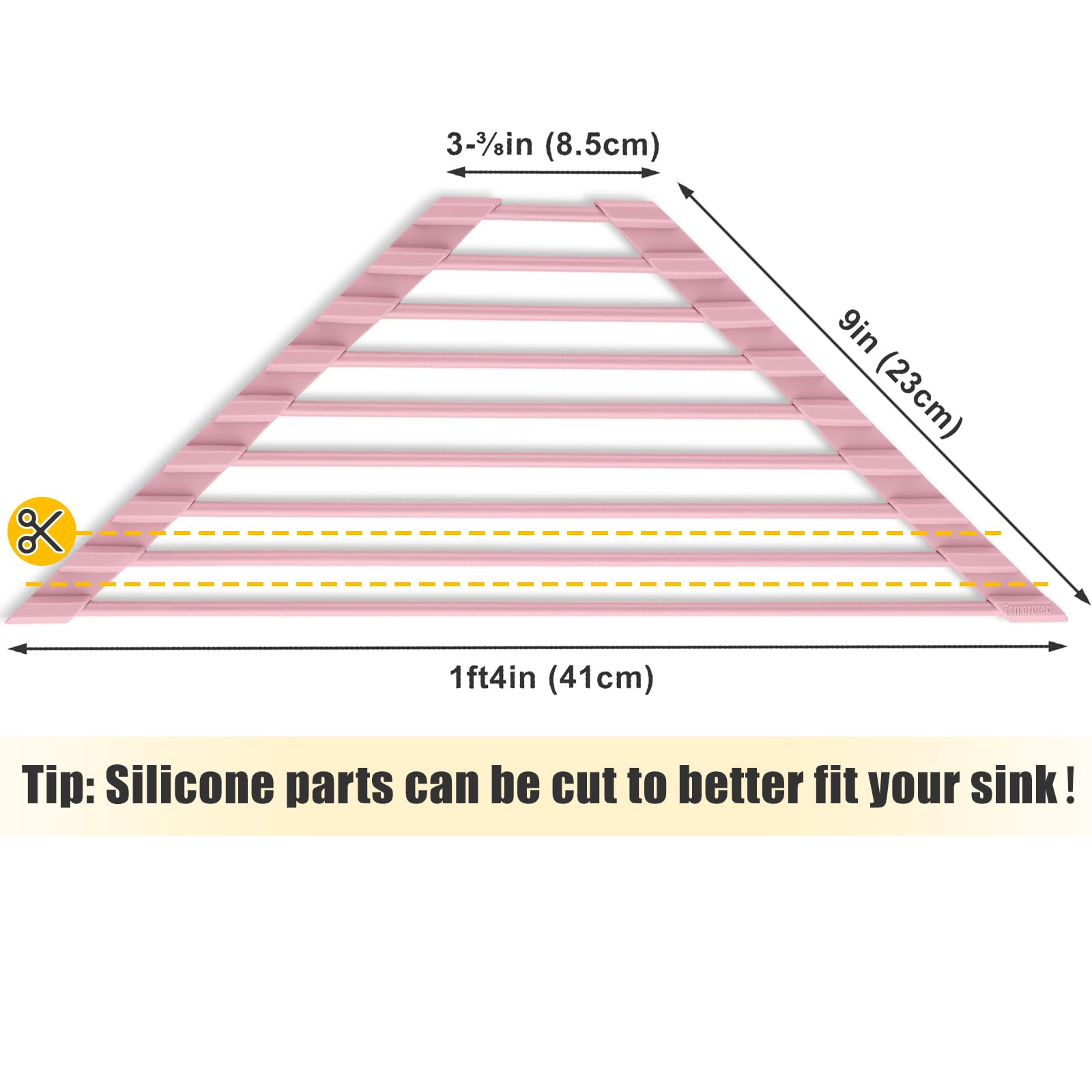 Tomorotec silicone-coated food-grade surface protects counters during use.