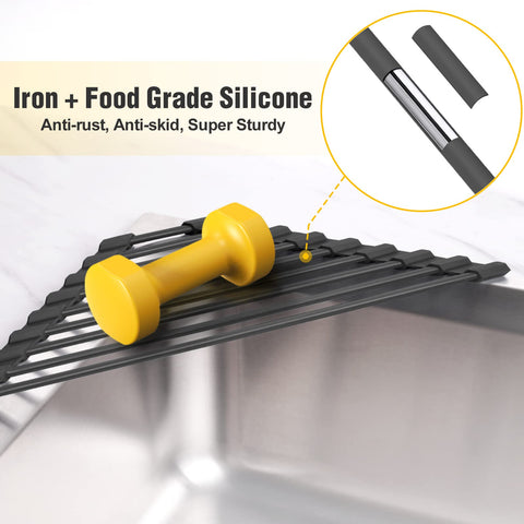 Tomorotec stainless-steel frame with silicone coating stays rust-free and non-slip.
