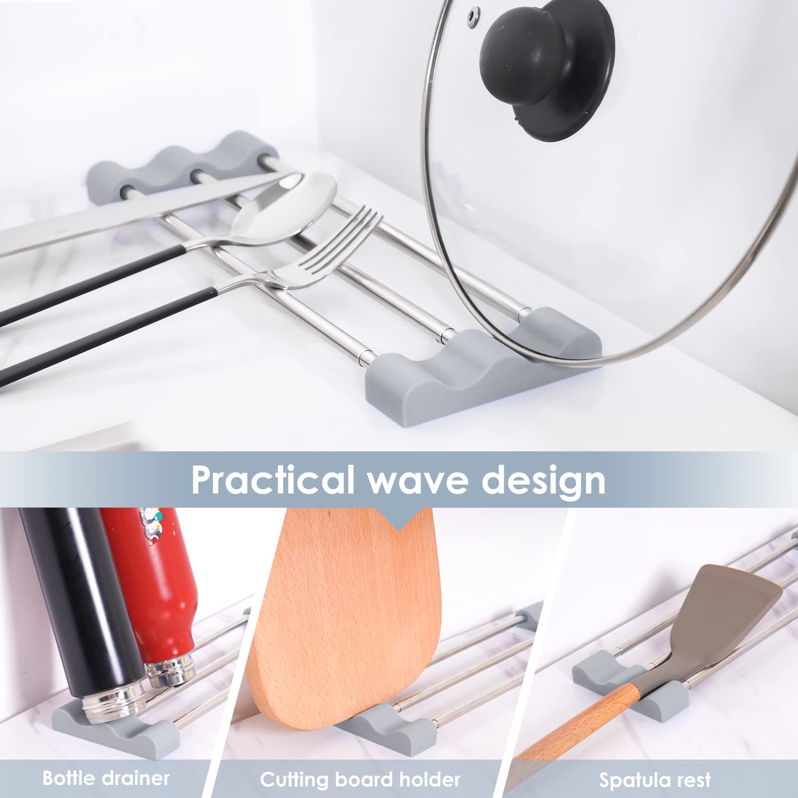 Tomorotec stainless steel rack demonstrates durable weight-bearing design for kitchen items