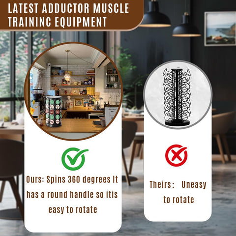 Tomshub office counter setup featuring easy pod reach.
