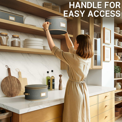 TomVista hard shell storage: zippered lid with label slot for easy access and identification