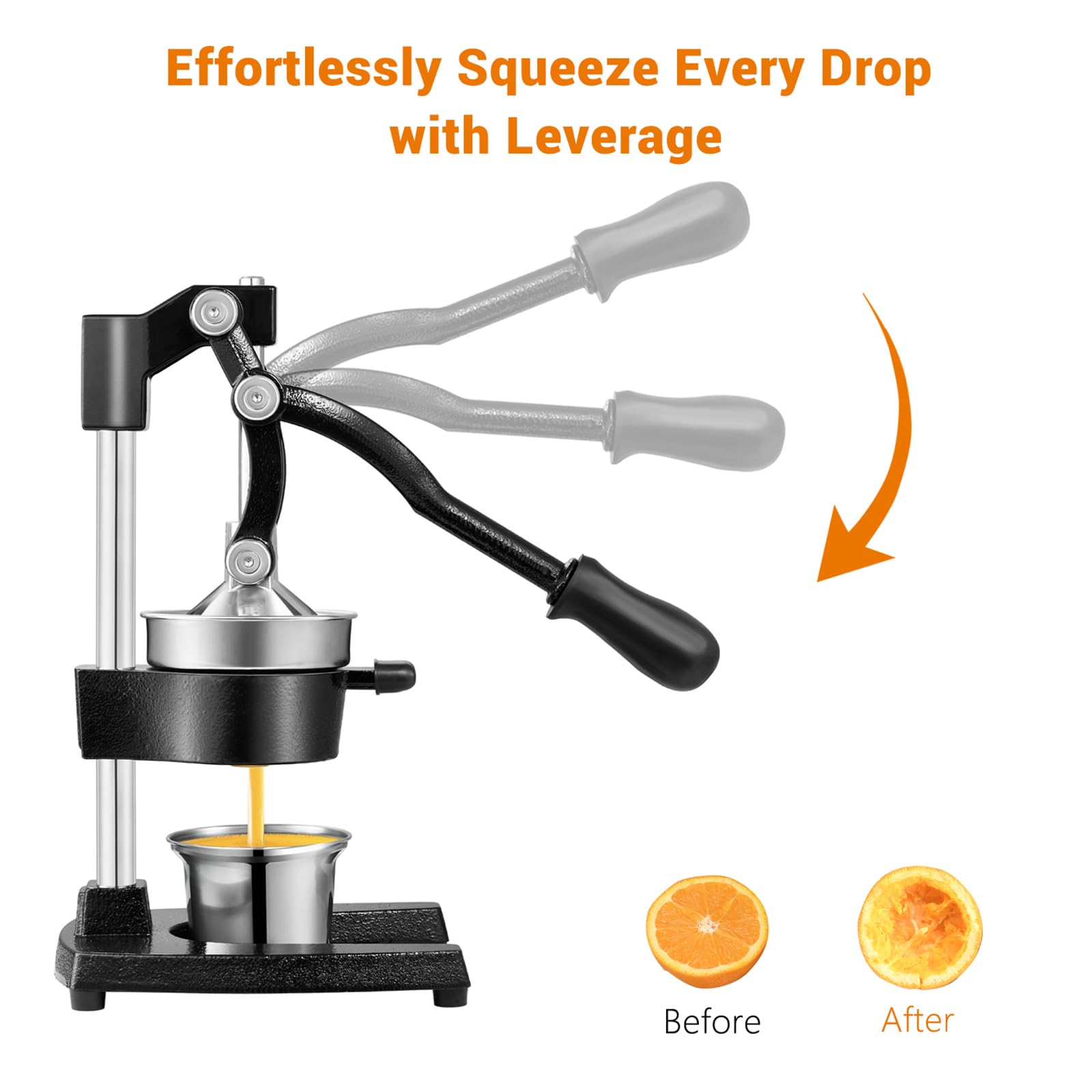 TONGCHANT versatile fruit juicer handles lemons, limes, oranges, and pomegranates.