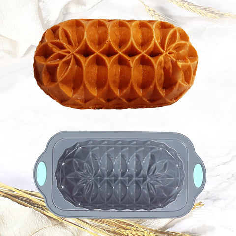 Tongjude 4-piece silicone loaf pan set, easy-release design for clean unmolding