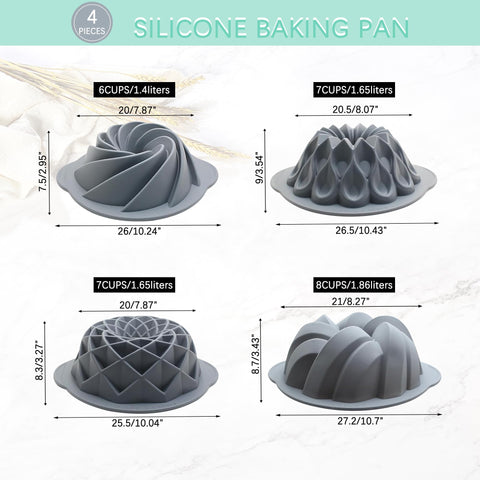 Tongjude 8-cup tube pans ideal for bread and jelly desserts