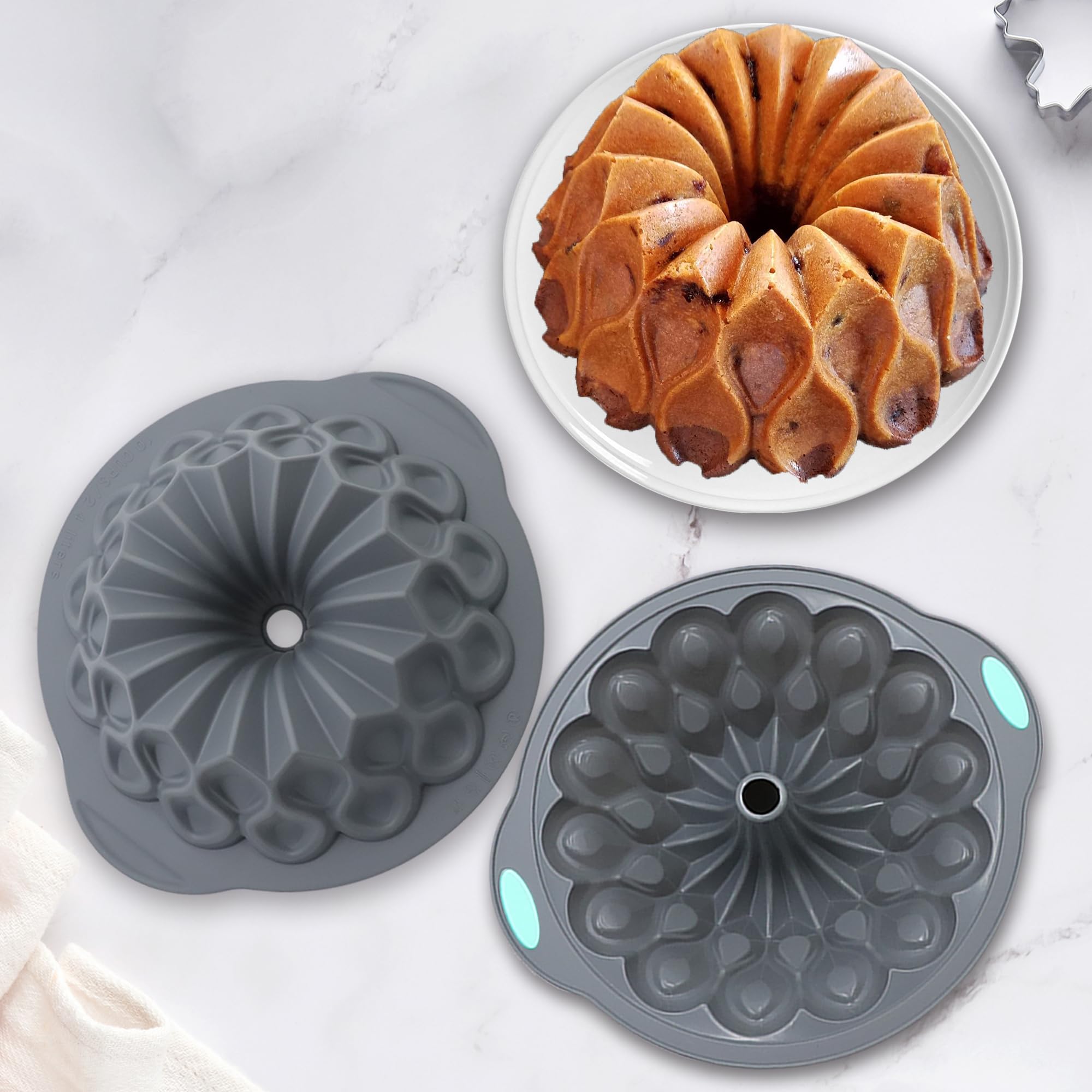 Tongjude pans featuring decorative edge design for stylish cakes