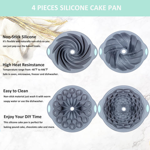 Tongjude silicone pans easy to clean with warm soapy water