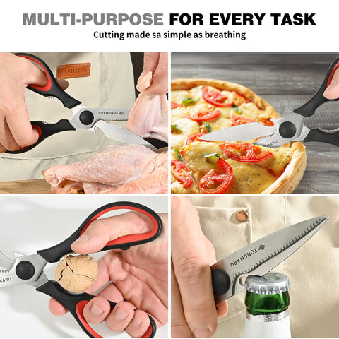 Tongmaru ergonomic handles reduce effort during long prep sessions