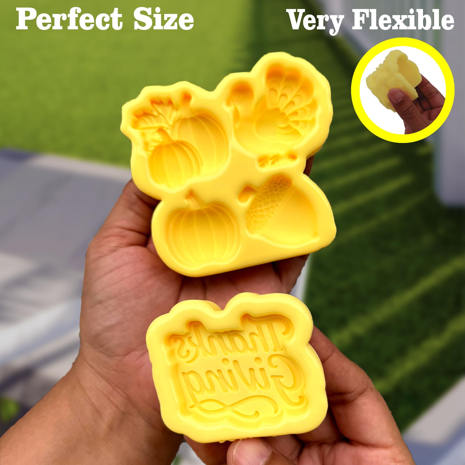 Toni Crafty Thanksgiving pumpkin leaf mold adds festive detail to desserts