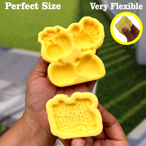 Toni Crafty Thanksgiving pumpkin leaf mold adds festive detail to desserts