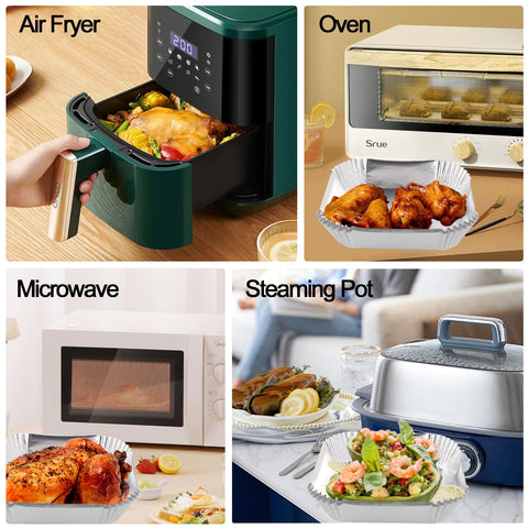 Tonmom 4.5 cm raised edge shields air fryer sides from spills.