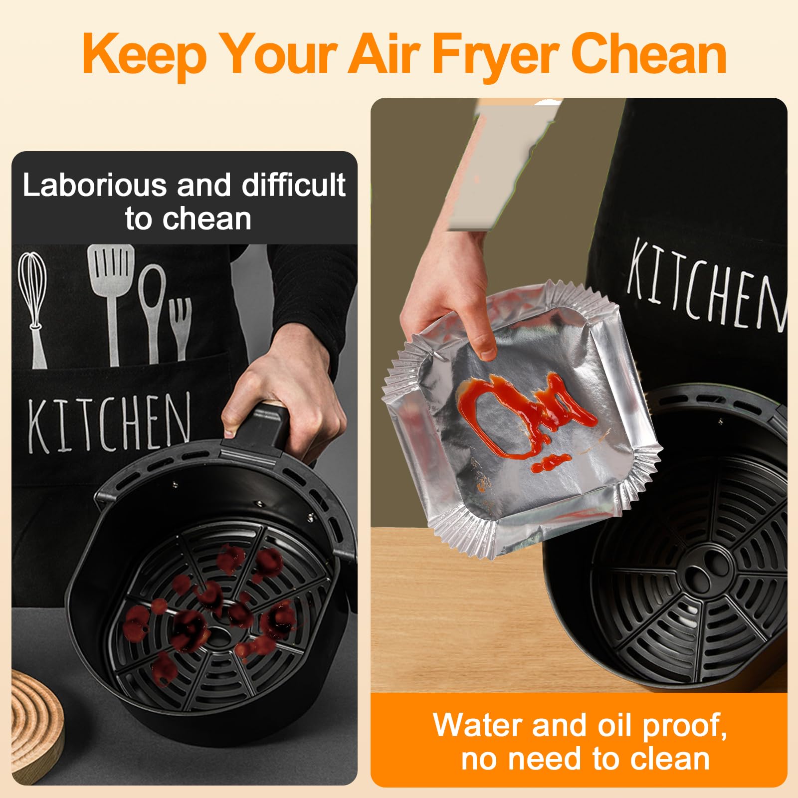 Tonmom two-layer design liner keeps food contact safe and clean.