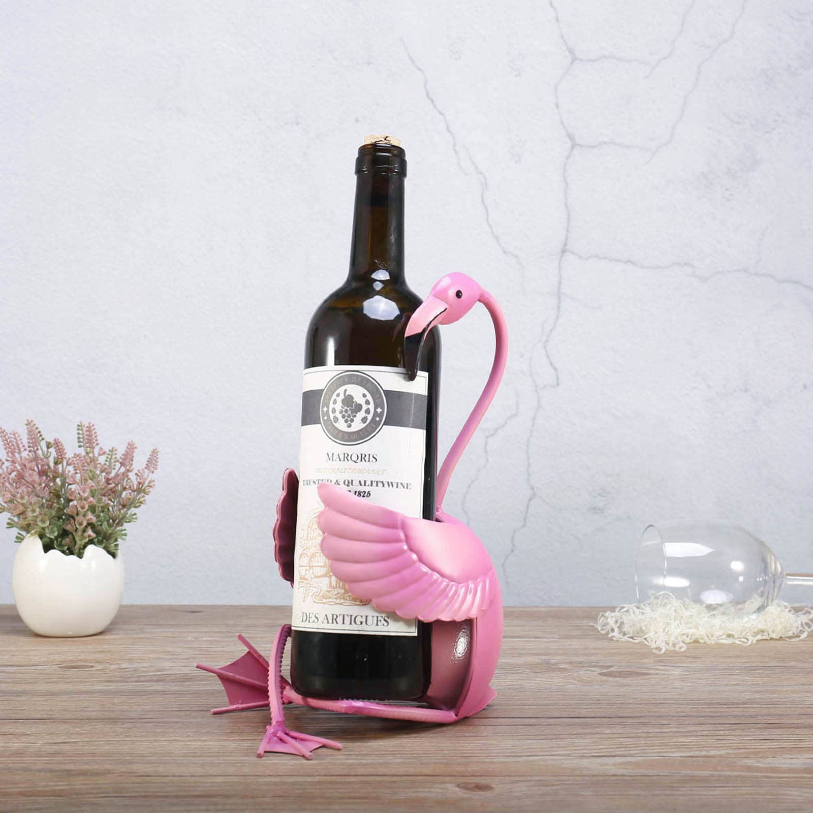 Tooarts bottle holder highlights conversation-worthy centerpiece.