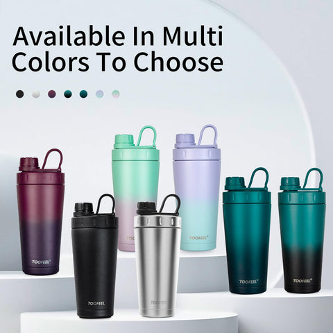 TOOFEEL BPA-free dishwasher-safe bottle fits busy fitness routines.