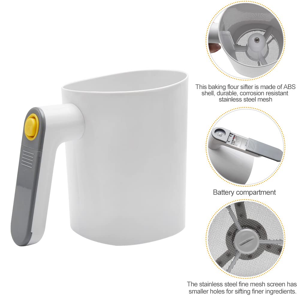 Tookie flour sifter four-cup capacity ready for busy kitchen.
