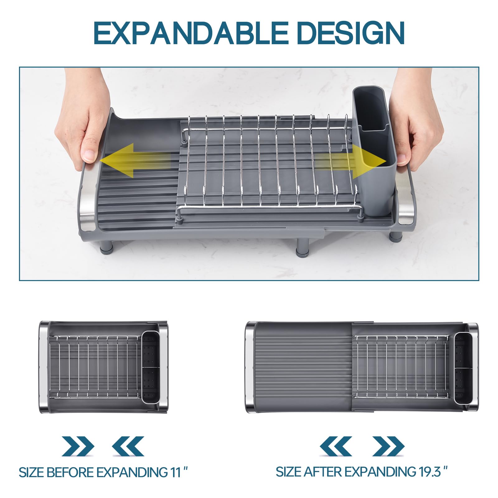 TOOLF rack folds flat for compact drawer storage after use