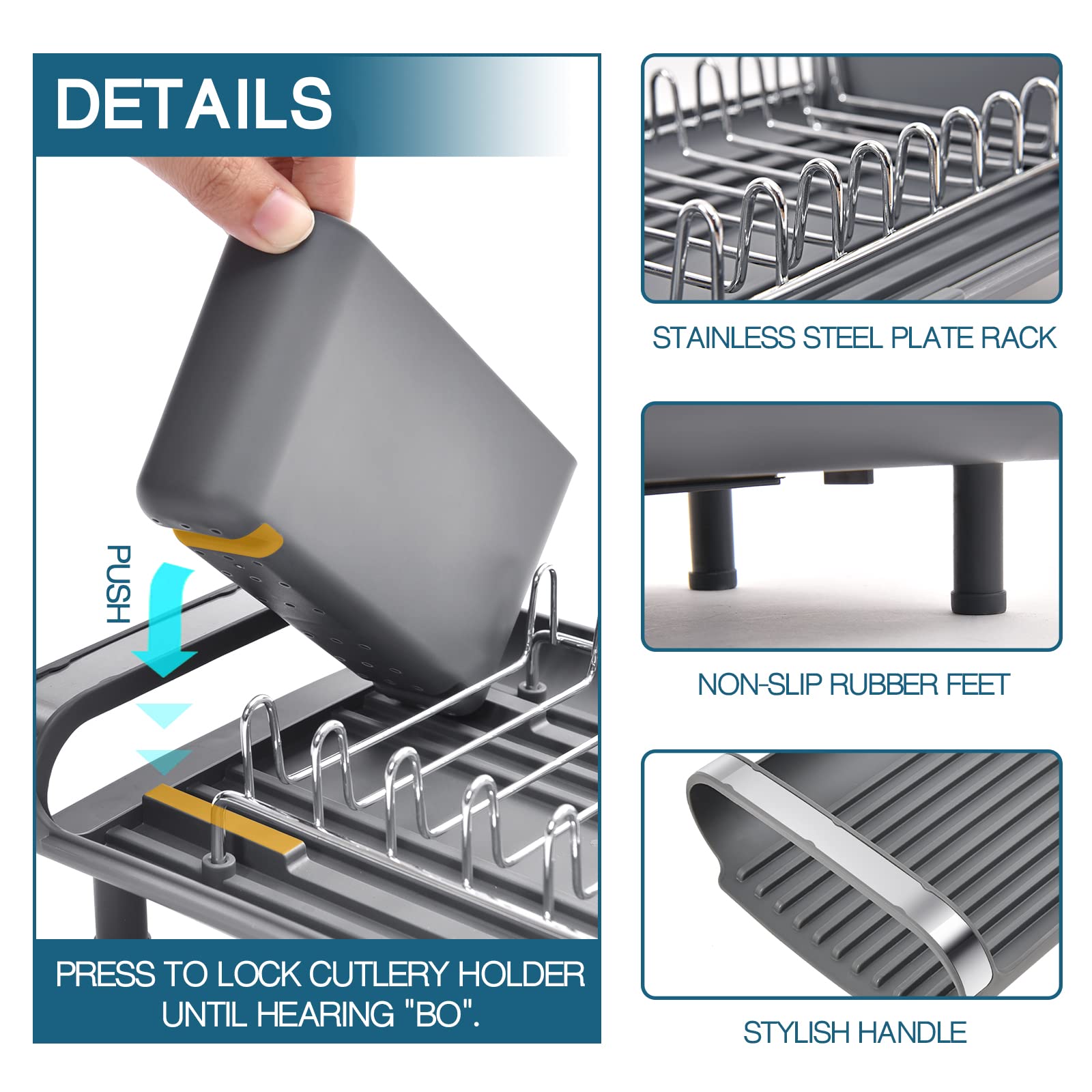 TOOLF quick drainage system directs water into sink for faster drying