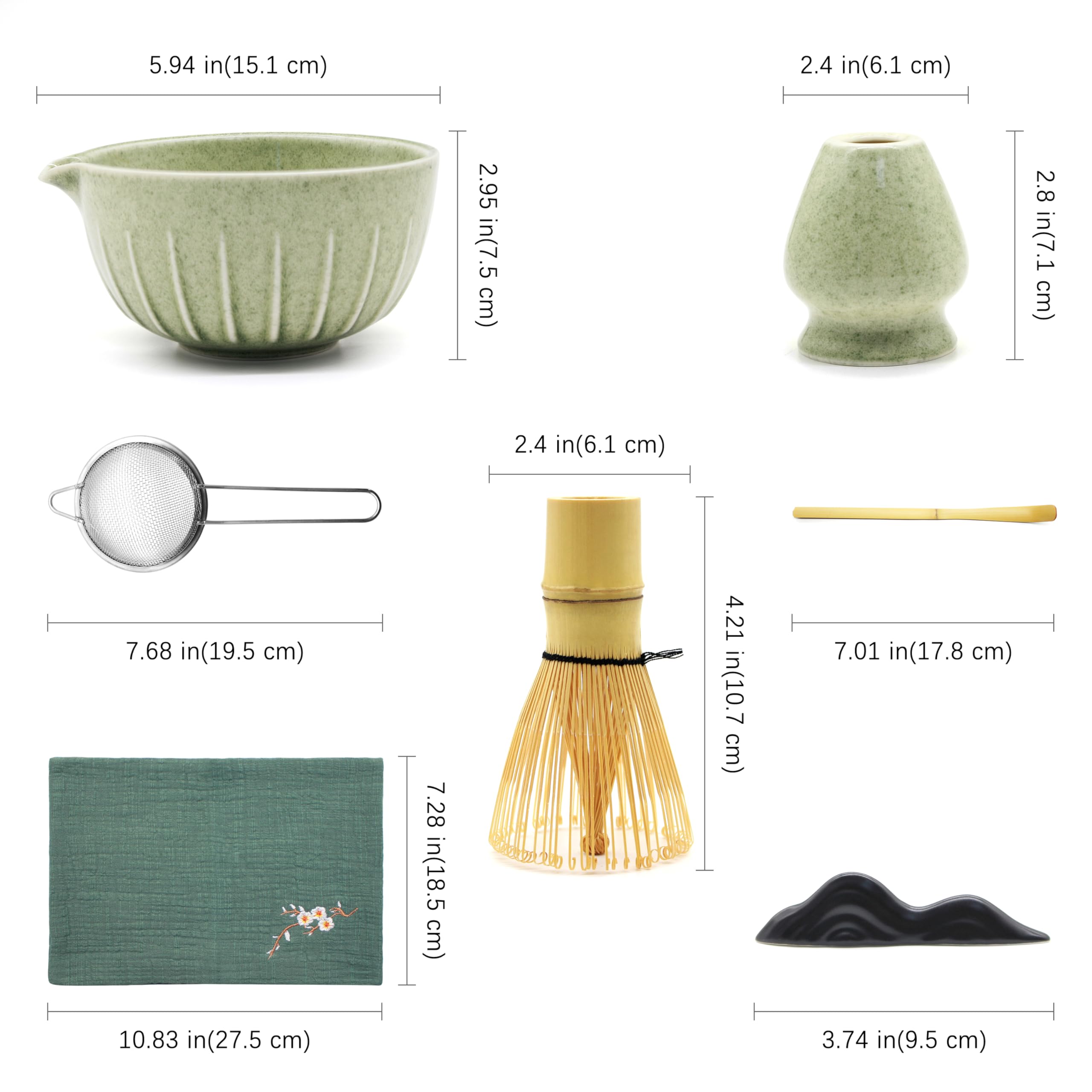 Tooloton Matcha Whisk Set bamboo whisk for authentic, frothy tea