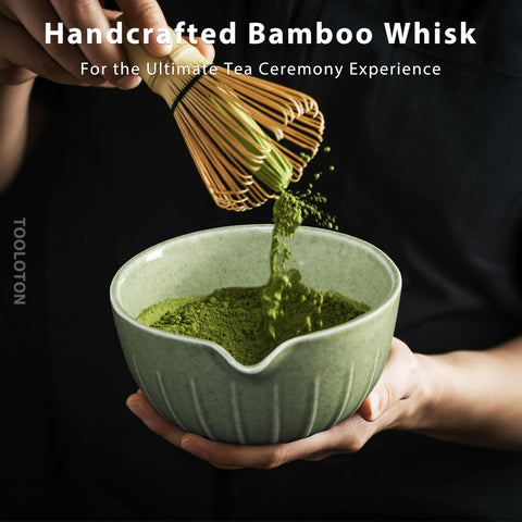 Tooloton Matcha Whisk Set scoop and rest keep prep tidy