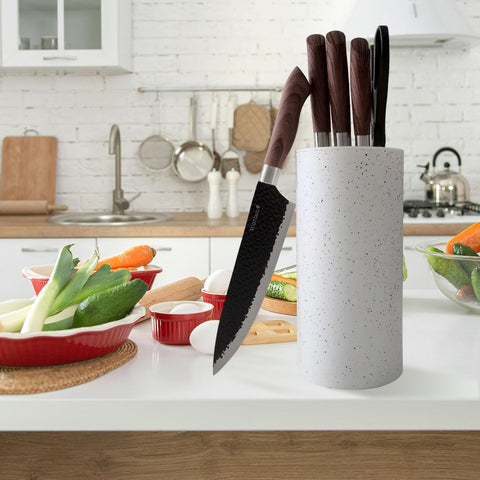 Toosbuc knife block with detachable slot for easy cleaning.