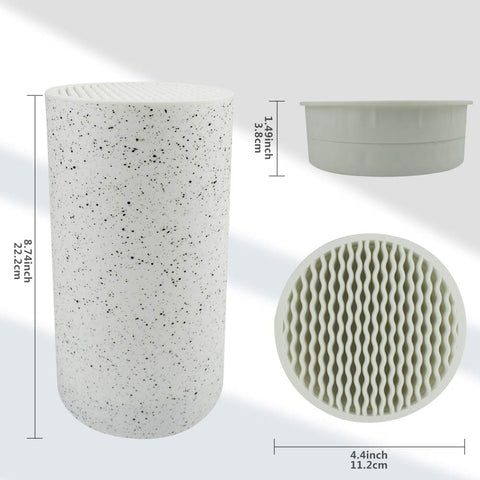 Toosbuc knife holder base provides stability on the counter.