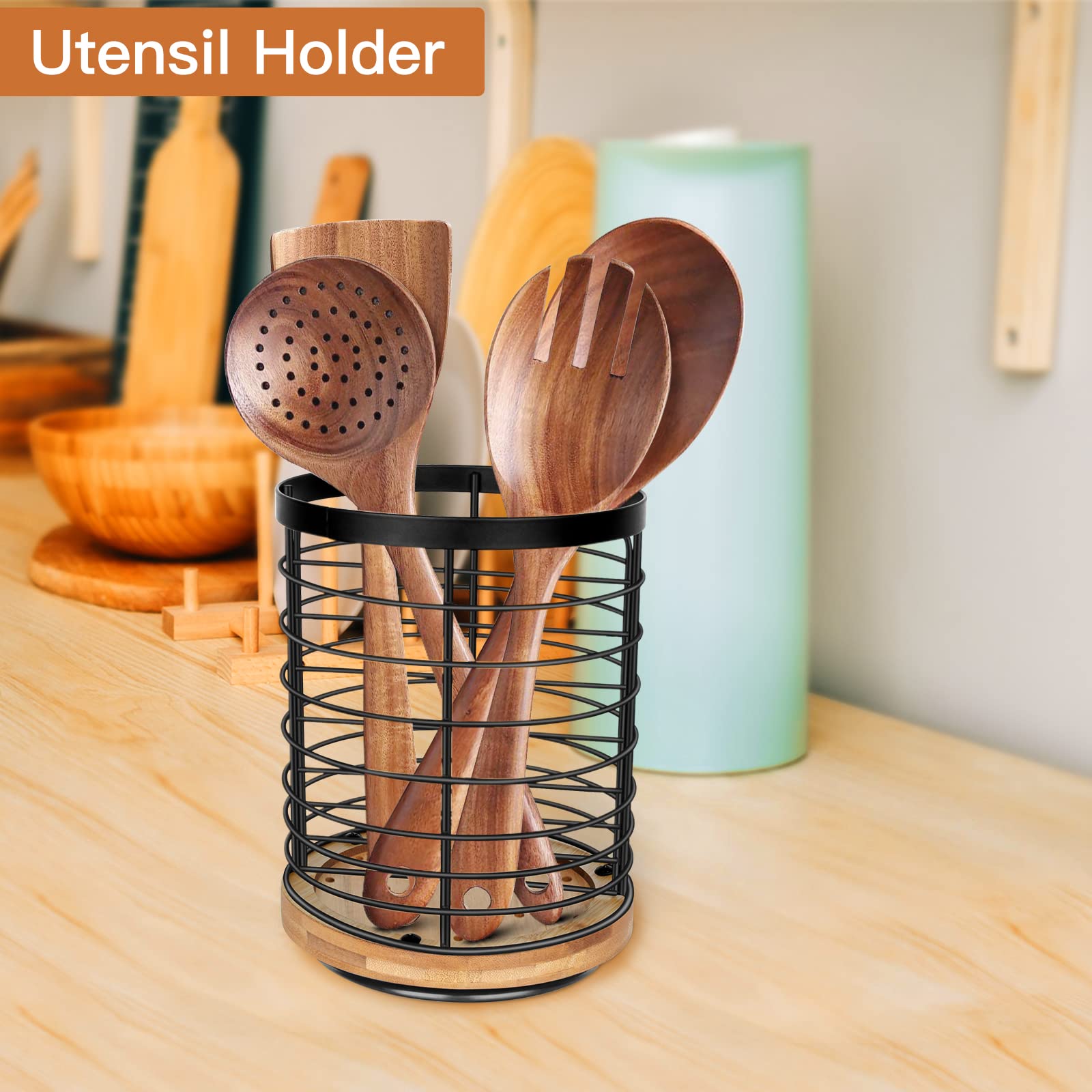 Toosci rust-resistant steel with bamboo finish blends durability and style.