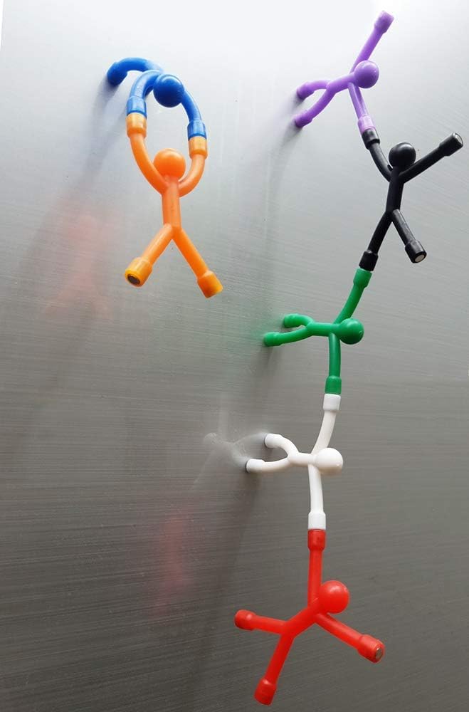 Toosunny magnetic men in funny office poses brighten your desk.