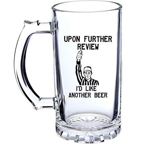 Toothsome Studios football-themed beer mug, ideal for game-day gatherings.
