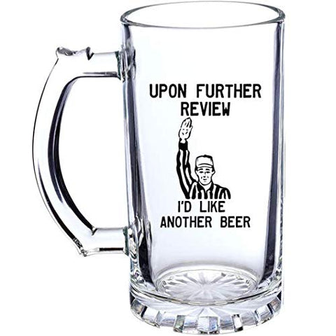 Toothsome Studios football-themed beer mug, ideal for game-day gatherings.