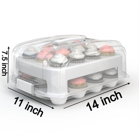 Top Shelf Elements carrier deep holders keep cupcakes secure even on the move.