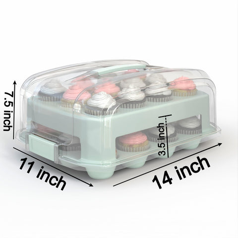 Top Shelf Elements cupcake carrier with secure snaps for reliable on-the-go use.