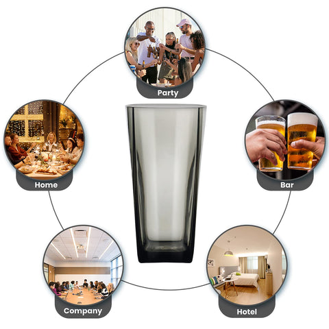 Top-spring versatile cups ideal for coffee, tea, water, beer, milk, and juice.