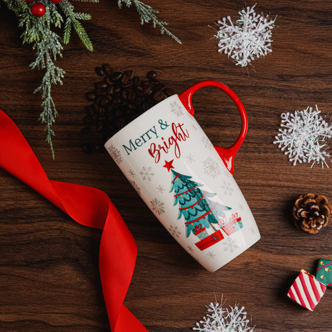 Topadorn 17oz mug with silicone ring lid keeps beverages warm longer.