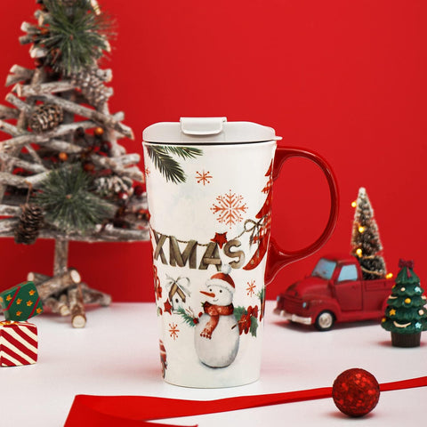 Topadorn 17oz mug ideal for latte or hot chocolate.