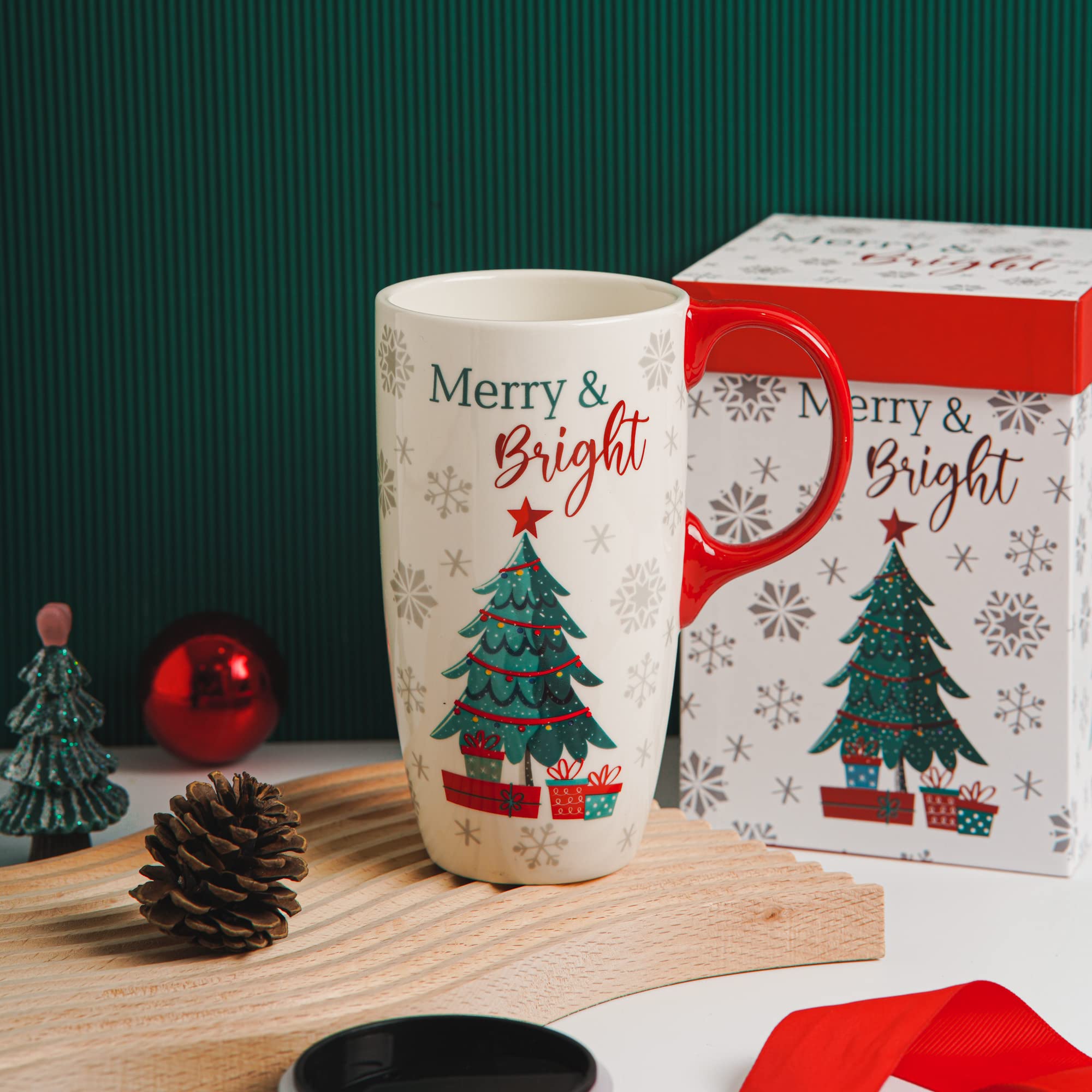 Topadorn mug features dishwasher-safe ceramic for easy cleanup.