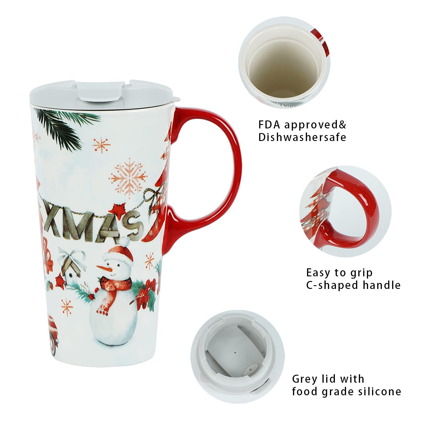 Topadorn dishwasher-safe mug for easy cleaning after use.