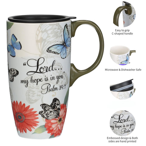 Topadorn ceramic latte mug with elegant finish for modern décor