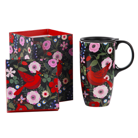 Gift-ready Topadorn Cardinal Bird mug packaging for holidays and occasions