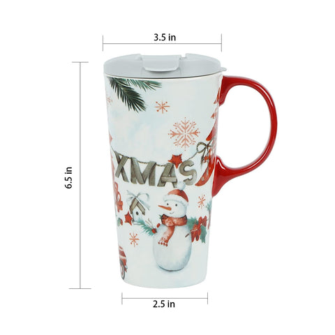 Topadorn microwave-safe mug for quick reheats of beverages.