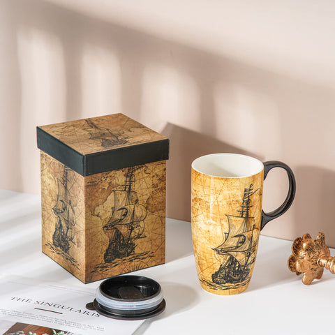 Topadorn 17oz porcelain mug ideal for daily coffee or tea