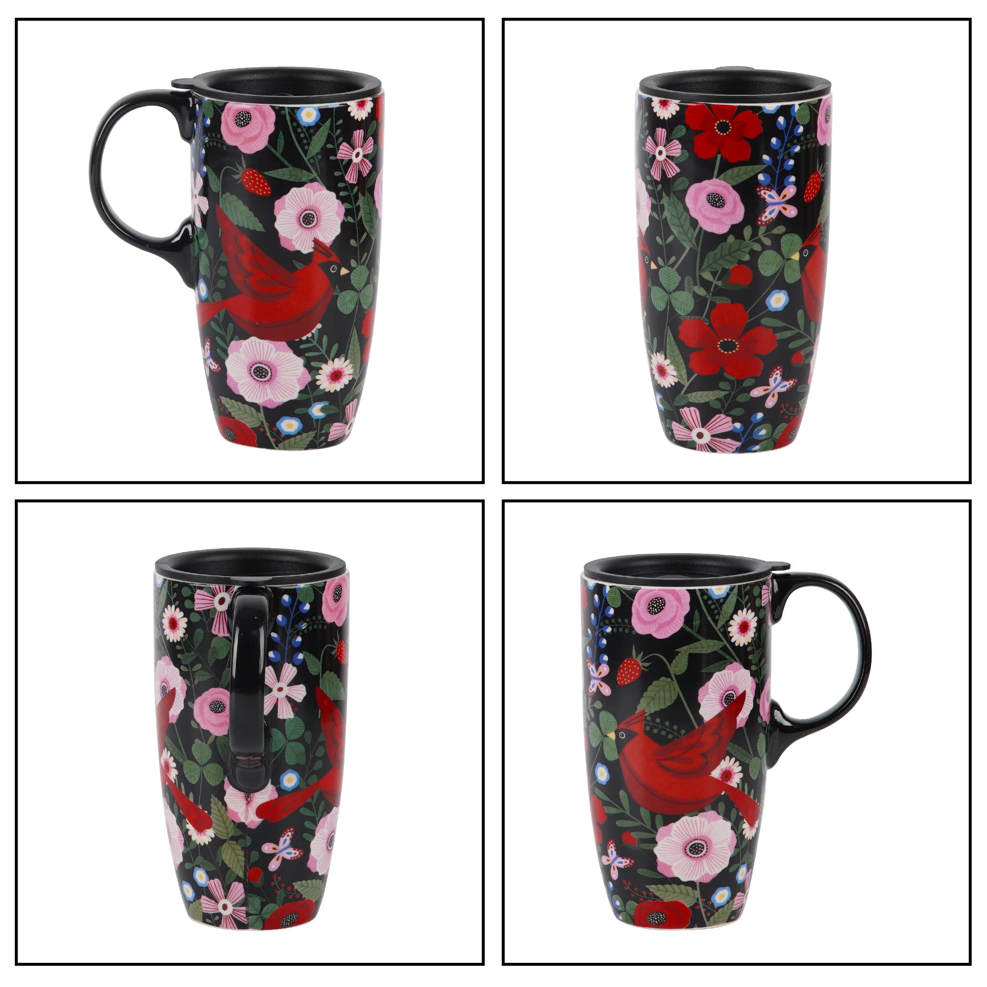 Pouring coffee from the Topadorn mug to enjoy aroma and warmth