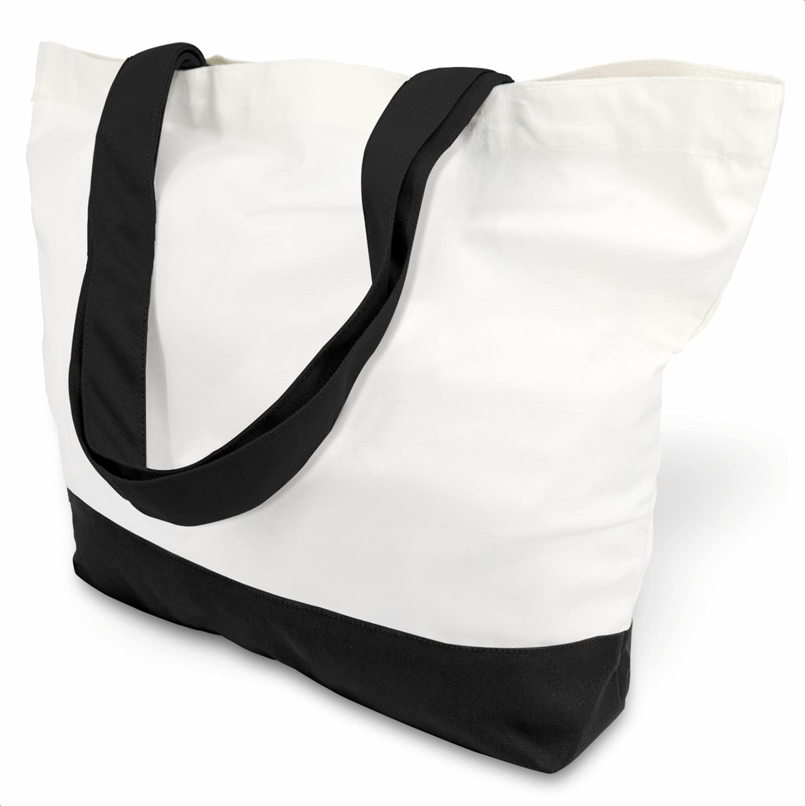 TOPDesign tote bag with large capacity, ideal for groceries and bulky items.