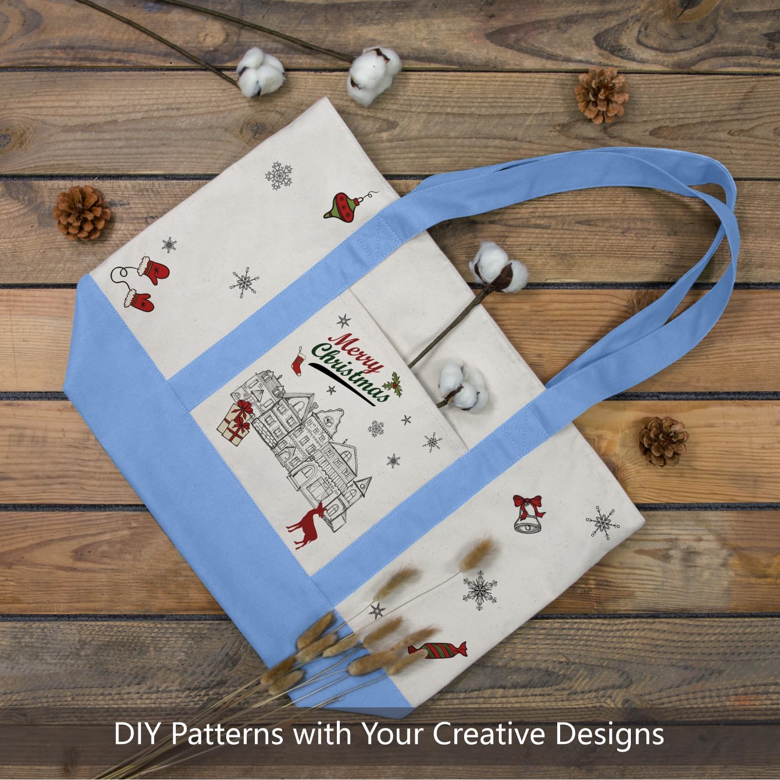 TOPDesign tote bag for everyday essentials, ideal for groceries and travel.