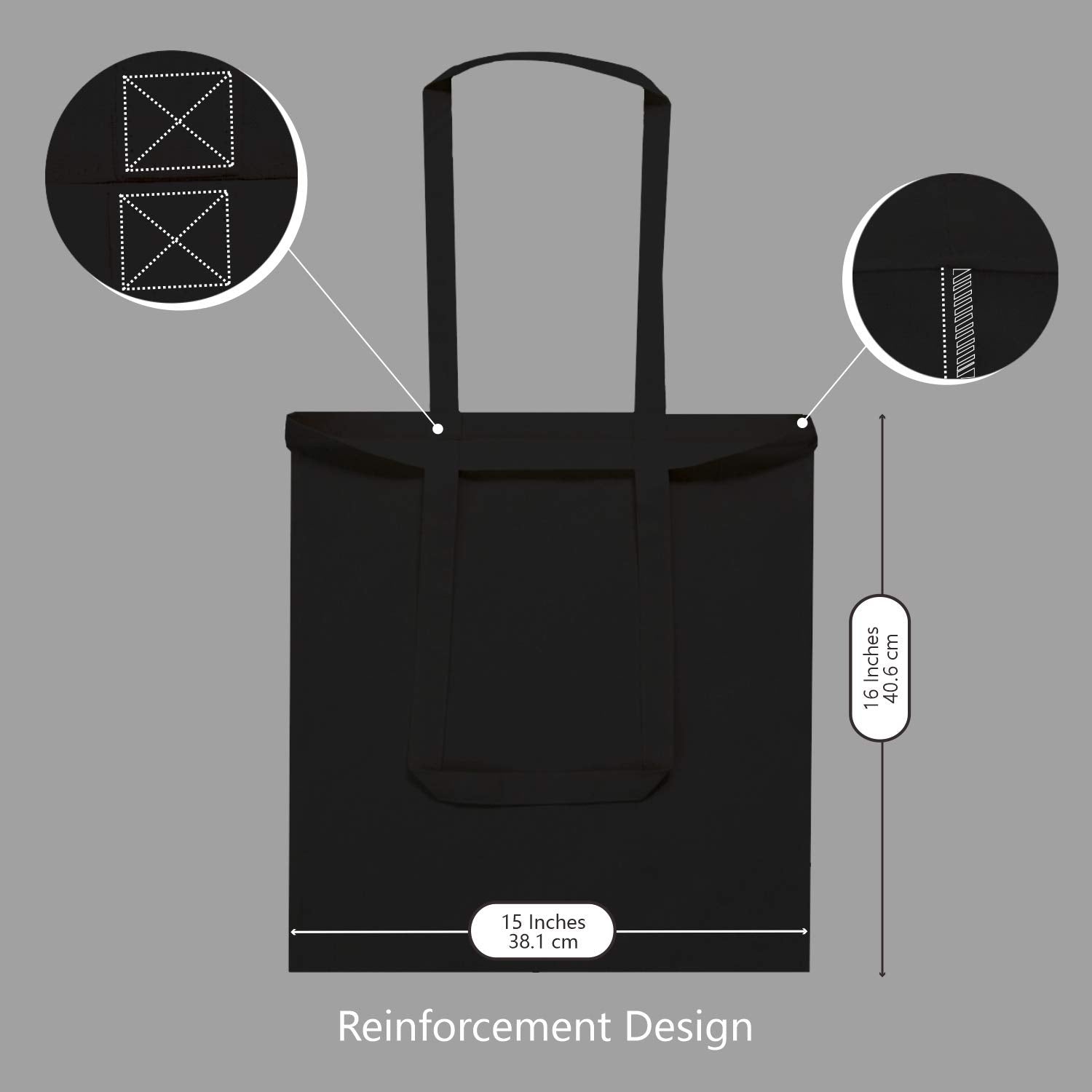 TopDesign tote bag flat lay emphasizes eco-friendly reusable shopping and school use.