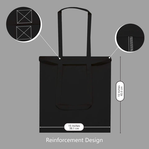 TopDesign tote bag flat lay emphasizes eco-friendly reusable shopping and school use.