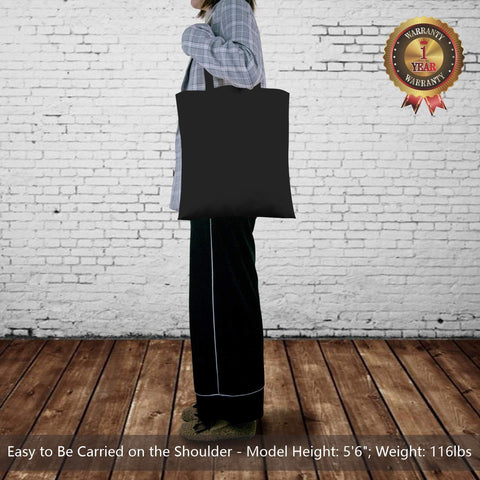 TopDesign tote bag with reinforced handles shows comfortable shoulder carry.