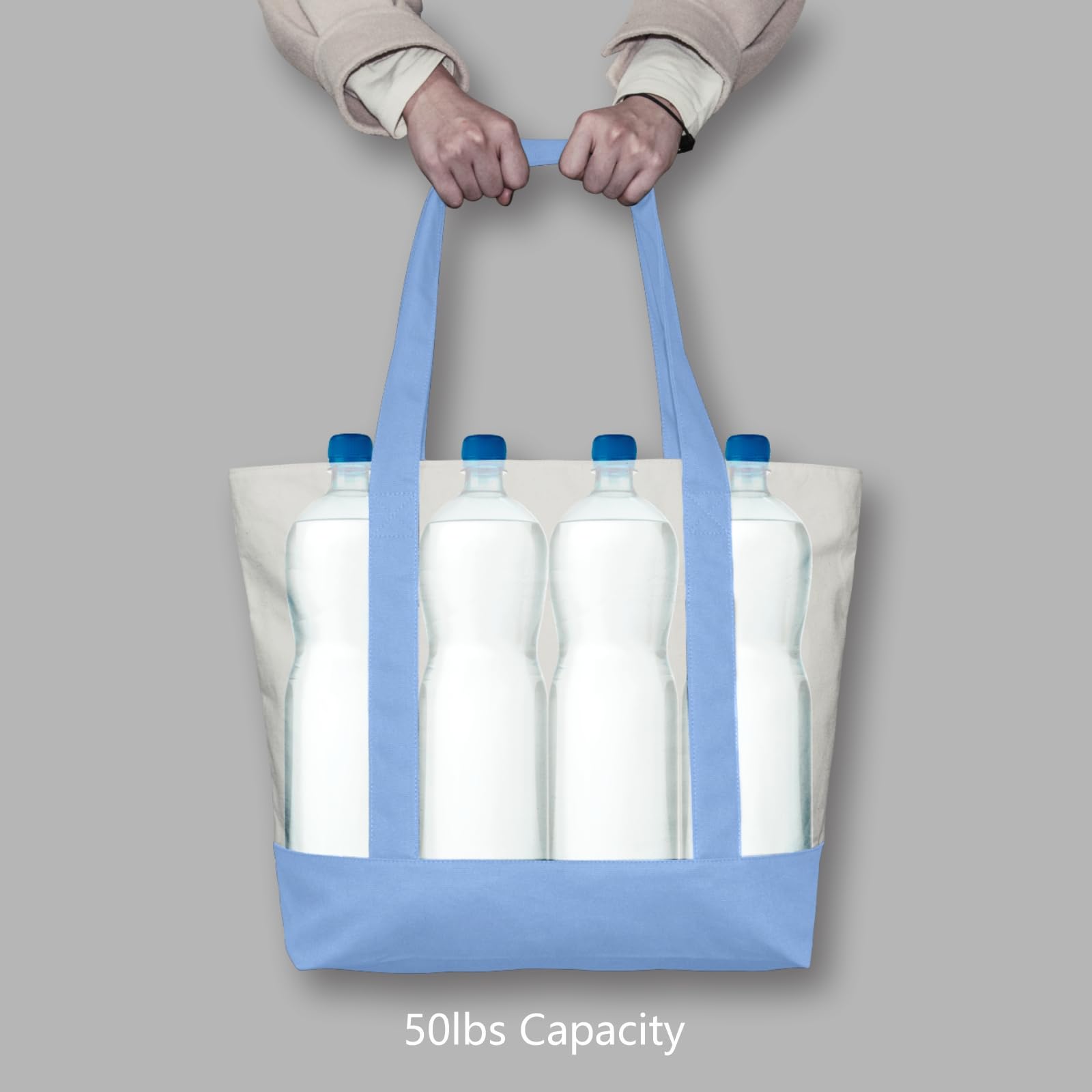 TOPDesign tote bag comfortable shoulder handles for easy carrying.