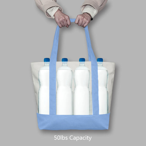 TOPDesign tote bag comfortable shoulder handles for easy carrying.