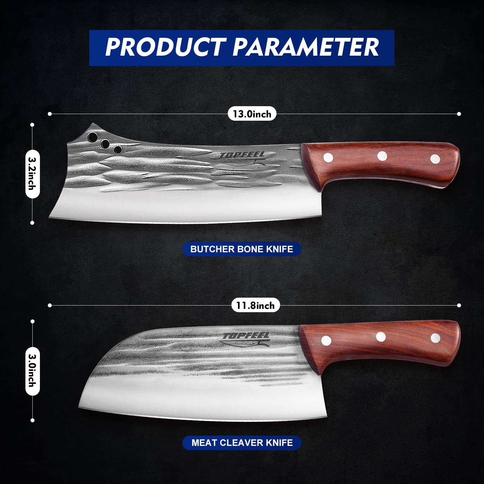 Topfeel gift box presents a premium kitchen knife set for gifting occasions.
