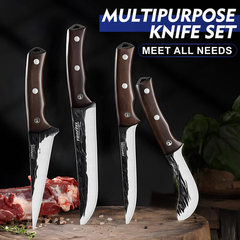 Topfeel hand-forged dividing knife ideal for portioning meats.
