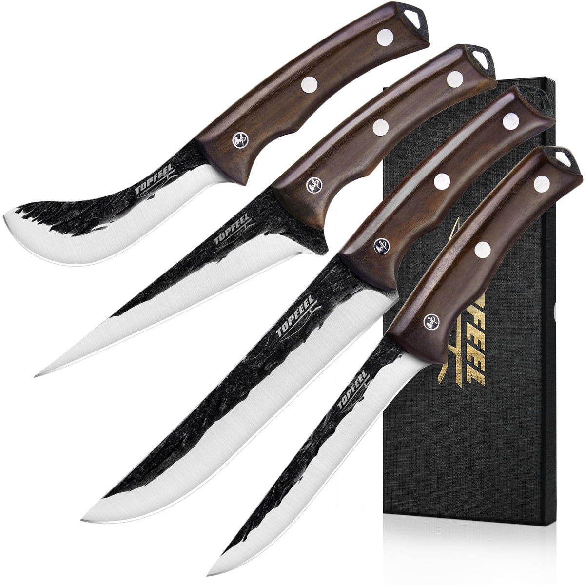 Topfeel hand-forged slicing knife for precise, effortless kitchen slicing.
